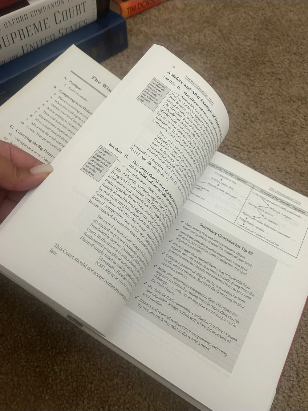 The Winning Brief - Red Hardcover Book by